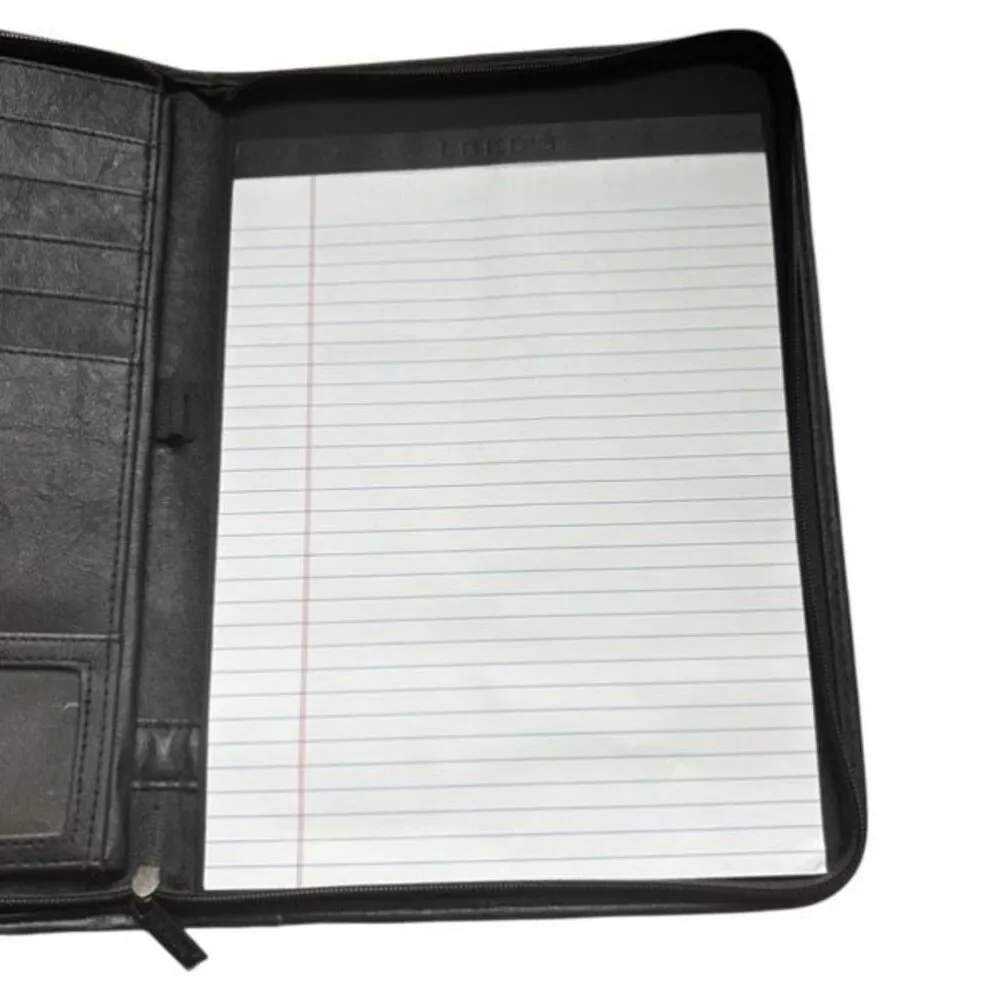 Penn State University iMBA Zippered Portfolio Padfolio Organizer Black Leeds
